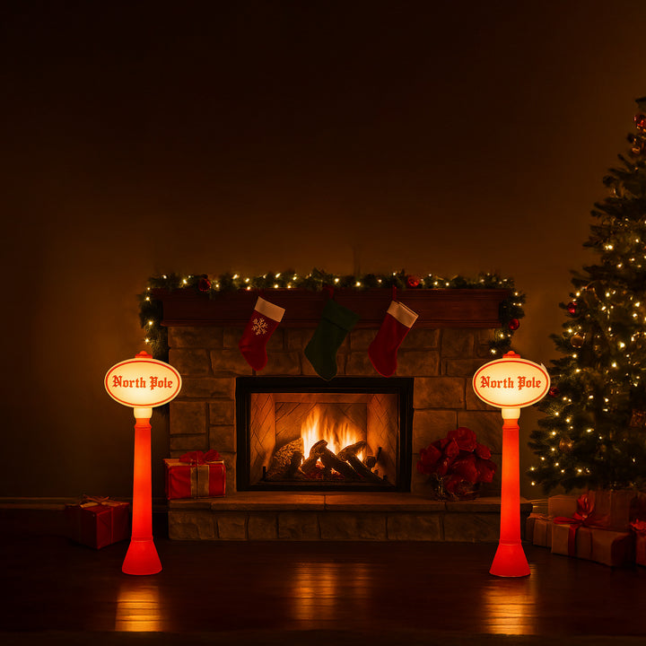 Union Products 76940 45" Blow Mold North Pole Lighted Yard Decoration (Open Box)