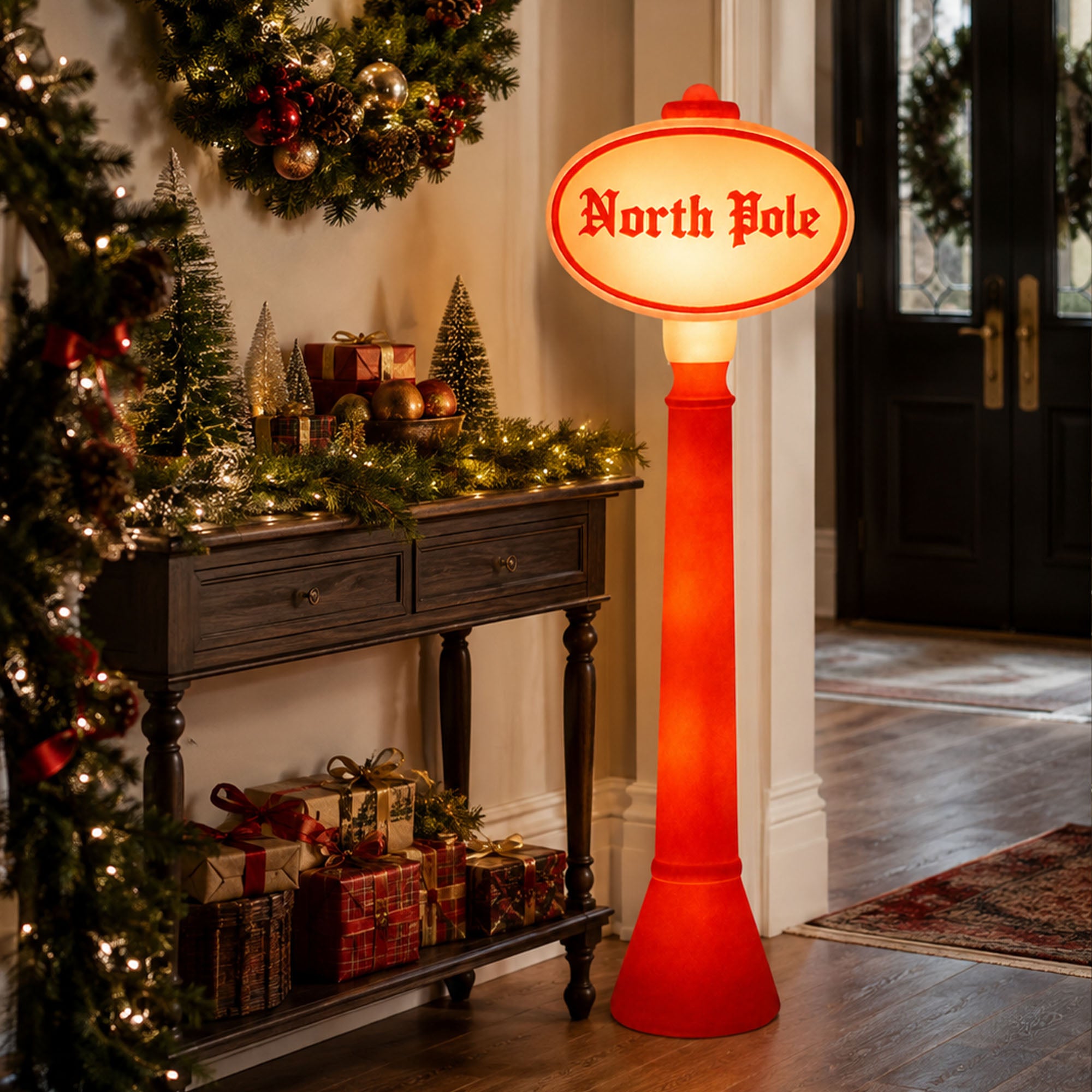 Union Products 76940 45" Blow Mold North Pole Lighted Christmas Yard Decoration - VMInnovations