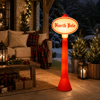 Union Products 76940 45" Blow Mold North Pole Lighted Christmas Yard Decoration - VMInnovations