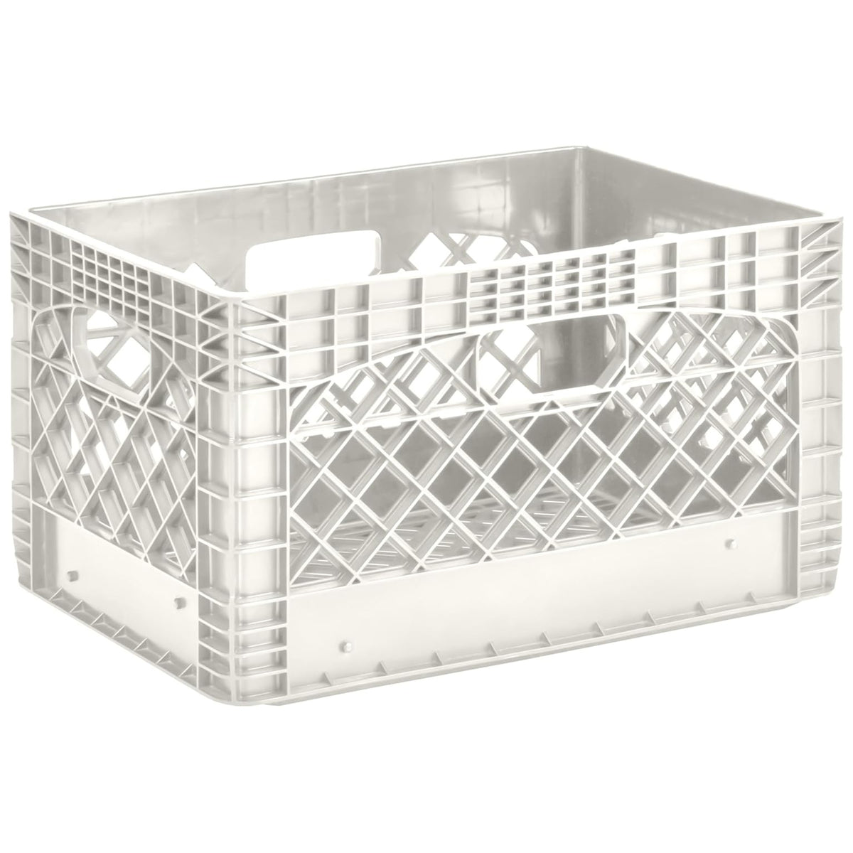 Juggernaut 24 Qt Storage Milk Crates Plastic Stackable Containers (Open Box) - VMInnovations
