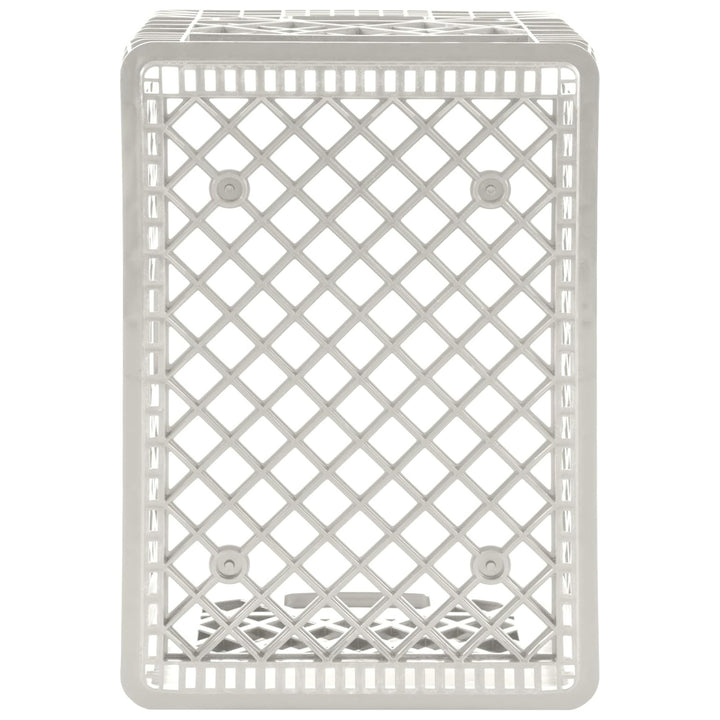 Juggernaut 24 Qt Storage Milk Crates Plastic Stackable Containers, White, 3 Pack