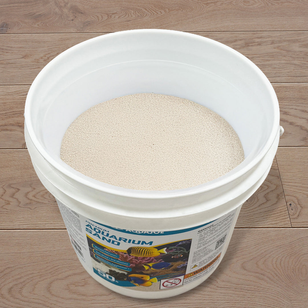 Aqua Joe Premium Aquarium Sand for Freshwater & Saltwater Tanks, 50 lbs. Bucket
