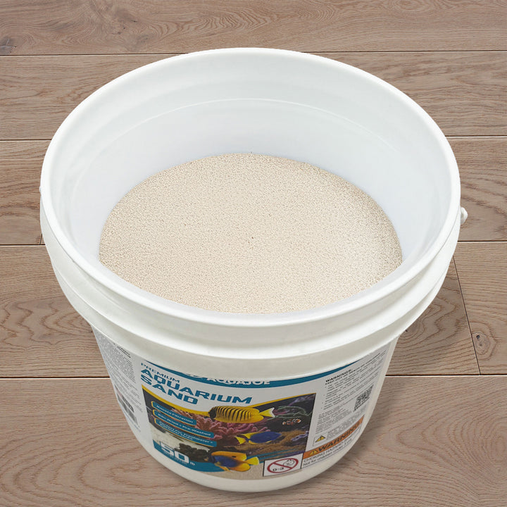 Aqua Joe Premium Aquarium Sand for Freshwater & Saltwater Tanks, 50 lbs. Bucket