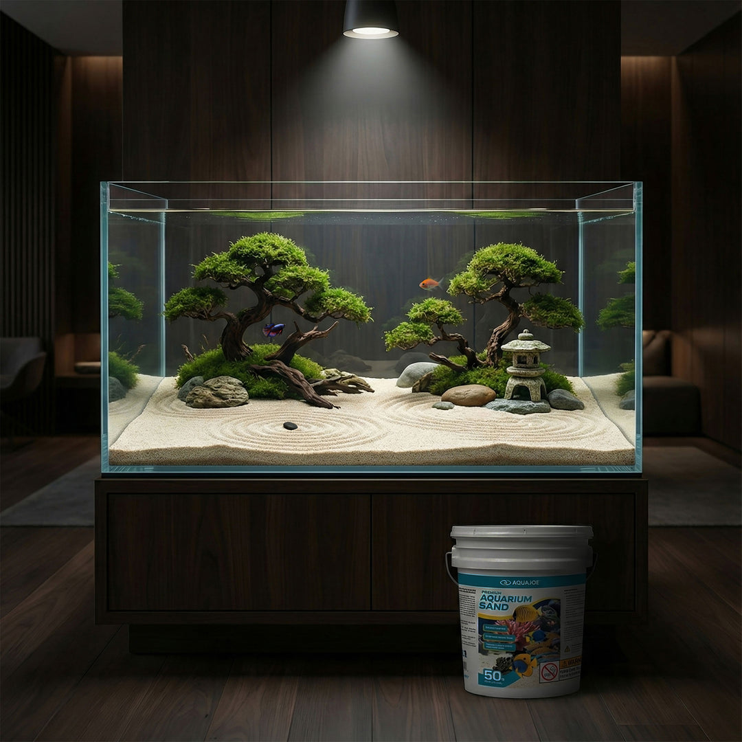 Aqua Joe Premium Aquarium Sand for Freshwater & Saltwater Tanks, 50 lbs. Bucket