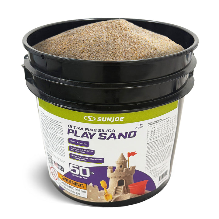 Sun Joe Ultra Fine Silica Play Sand for Sandboxes and Sensory Tables, 50 lbs.