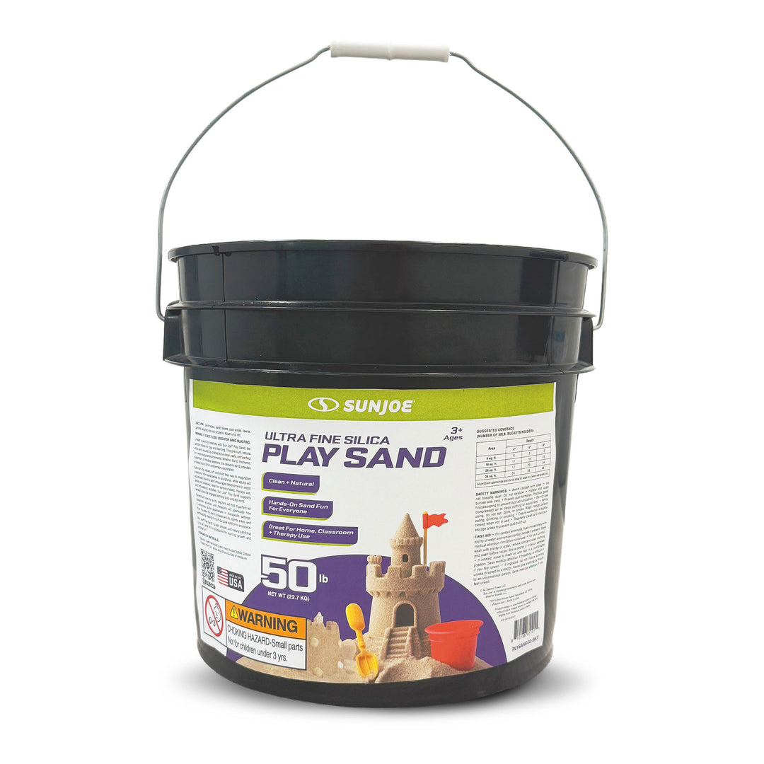 Sun Joe Ultra Fine Silica Play Sand for Sandboxes and Sensory Tables, 50 lbs.