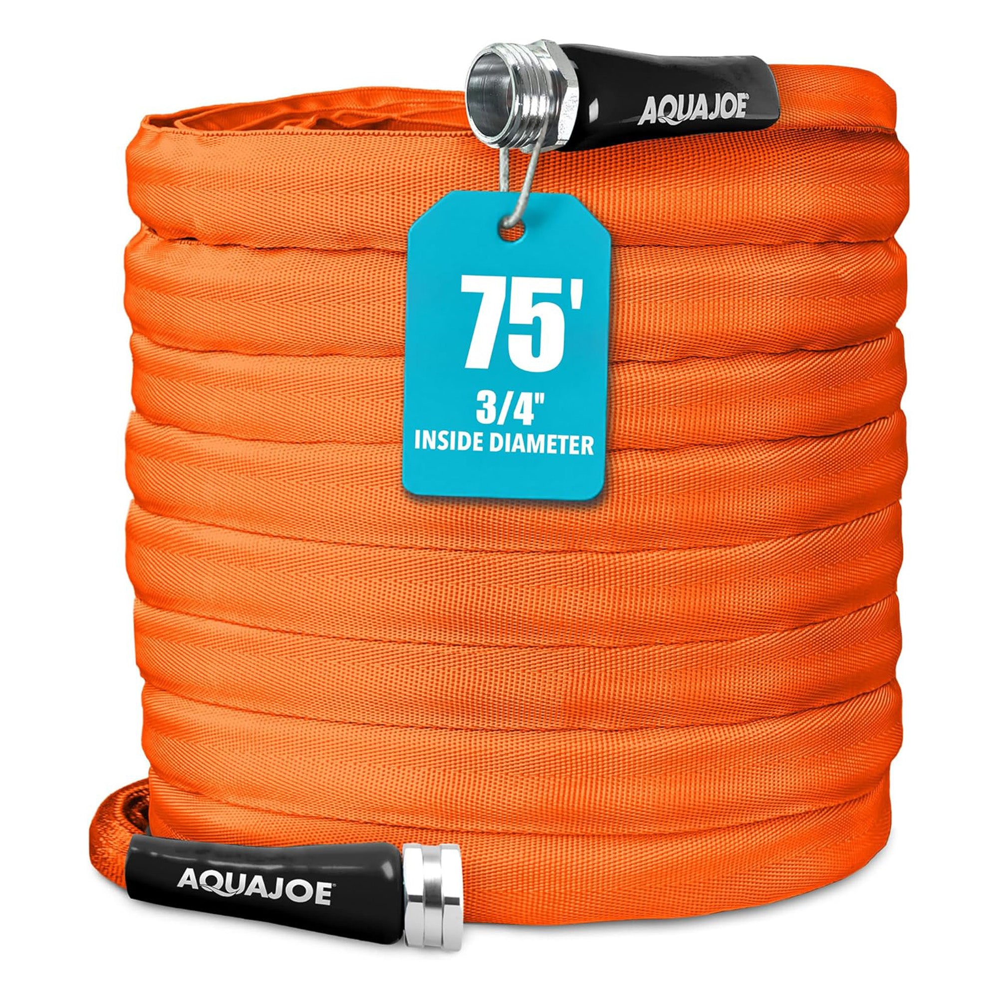 Aqua Joe FiberJacket Garden Hose, Kink-Resistant, 75' x 3/4" Diameter (Used) - VMInnovations