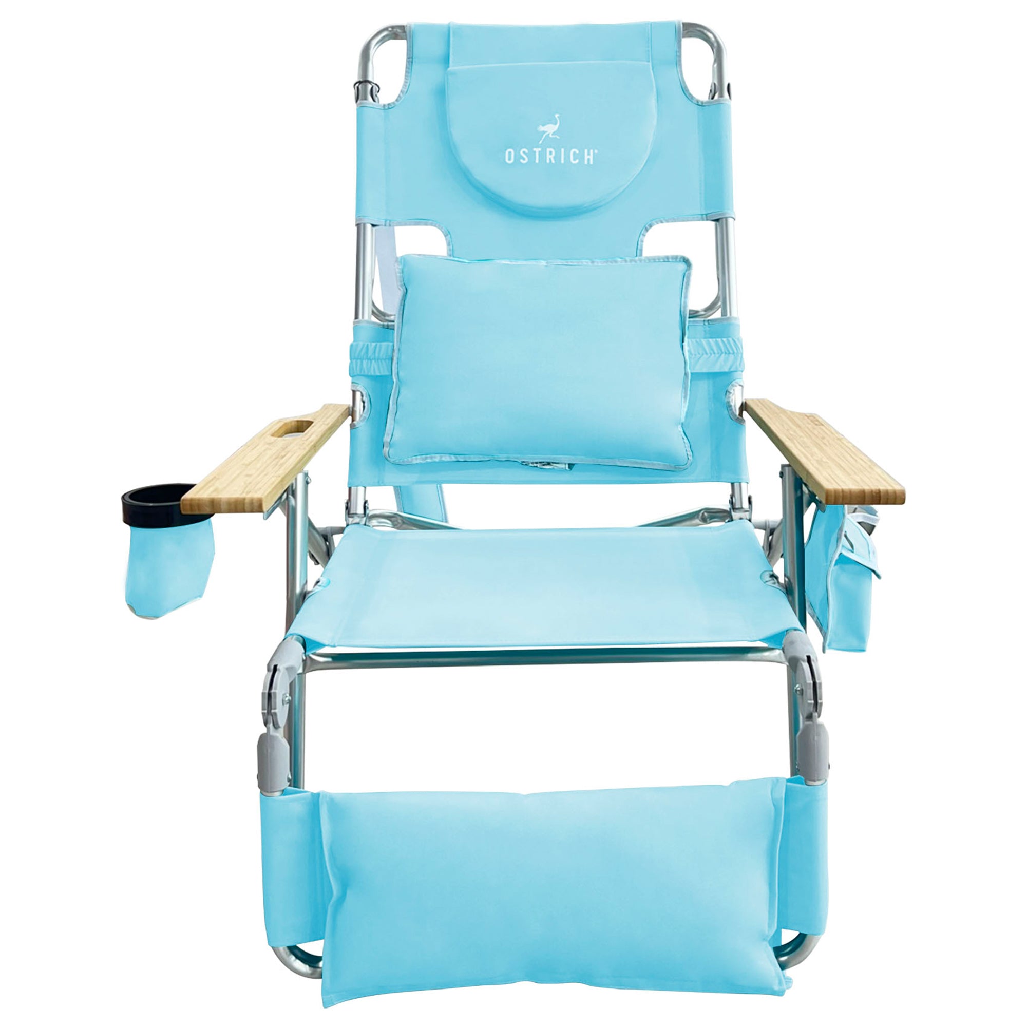Ostrich The Deluxe 3N1 Lightweight Beach Lounge Chair & Footrest (Used)