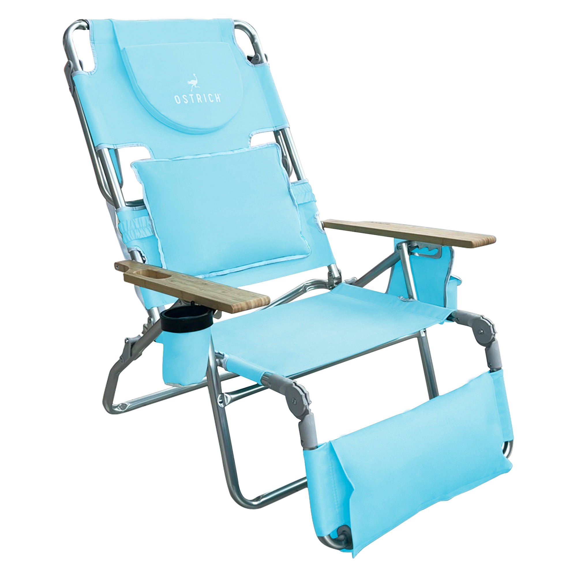 Ostrich The Deluxe 3N1 Lightweight Beach Lounge Chair & Footrest (Used)