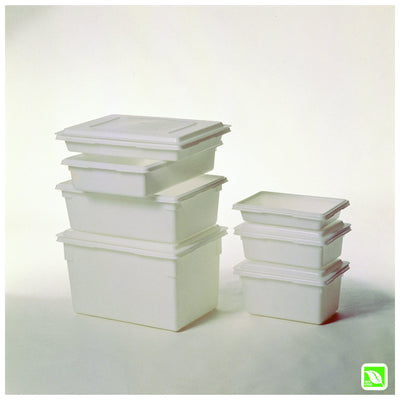 Rubbermaid Food Storage Tote Box, Freezer/Dishwasher Safe, 5 Gal, White, 6 Pack - VMInnovations