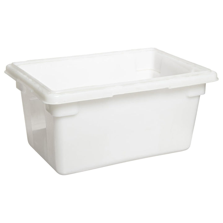 Rubbermaid Food Storage Tote Box, Freezer & Dishwasher Safe, 5 Gallon, White