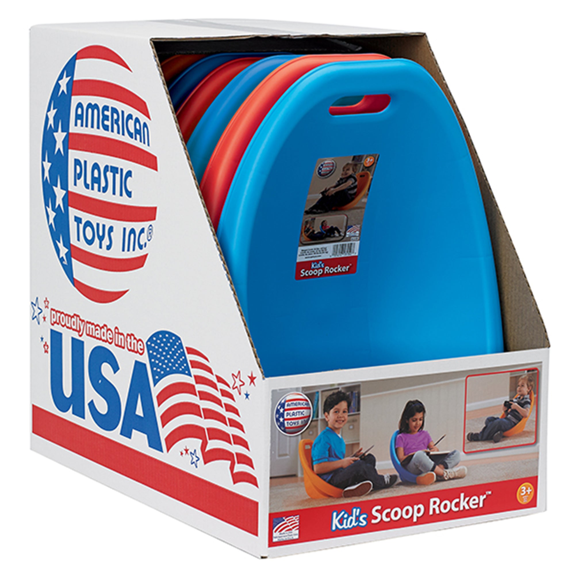 American Plastic Toys 2 Pack Scoop Rocker, Durable Egg-Shaped Chair (Open Box) - VMInnovations
