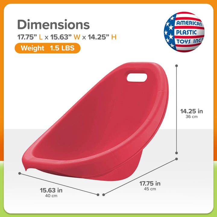 American Plastic Toys 2 Pack Scoop Rocker, Durable Egg-Shaped Chair (Open Box)