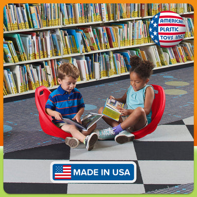 American Plastic Toys 2 Pack Scoop Rocker, Durable Egg-Shaped Kids Chair (Used) - VMInnovations