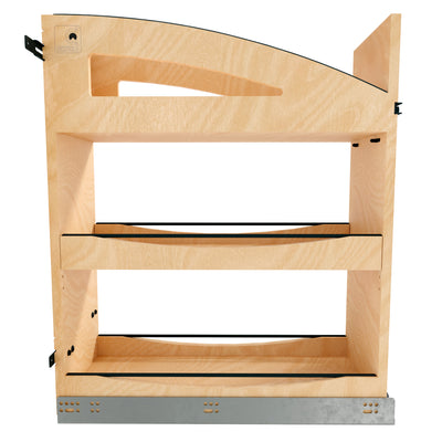 Rev-A-Shelf Maple Pullout Organizer with Soft-Close for 12” Base Cabinets