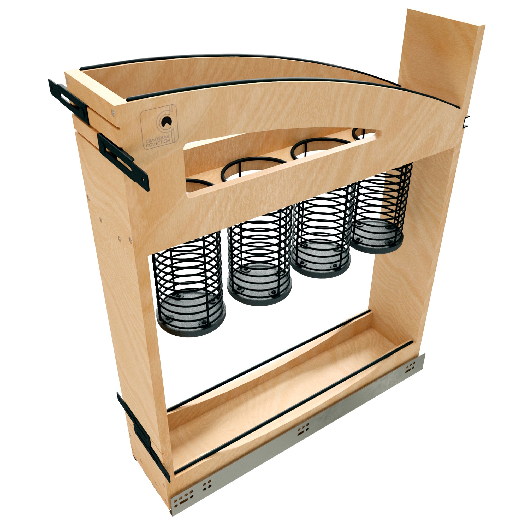 Rev-A-Shelf Utensil Pullout Organizer with Soft-Close for 9" Base Cabinets