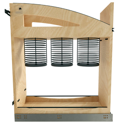 Rev-A-Shelf Utensil Pullout Organizer with Soft-Close for 12" Base Cabinets