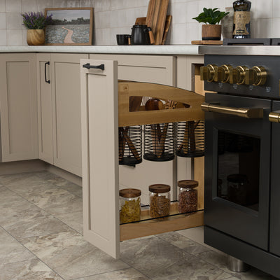 Rev-A-Shelf Utensil Pullout Organizer with Soft-Close for 12" Base Cabinets