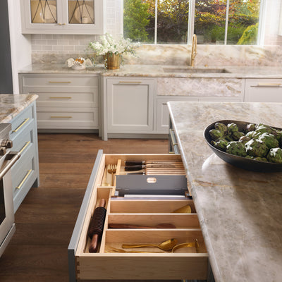 Rev-A-Shelf Foil Wrap Insert Organizer and Dispenser for Kitchen, Gray