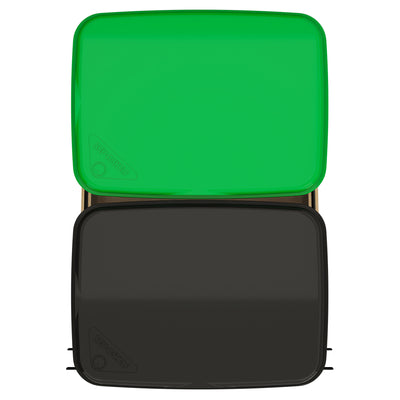Rev-A-Shelf Maple Double Pullout Waste Container, Soft-Close, 35 qt, Black - VMInnovations