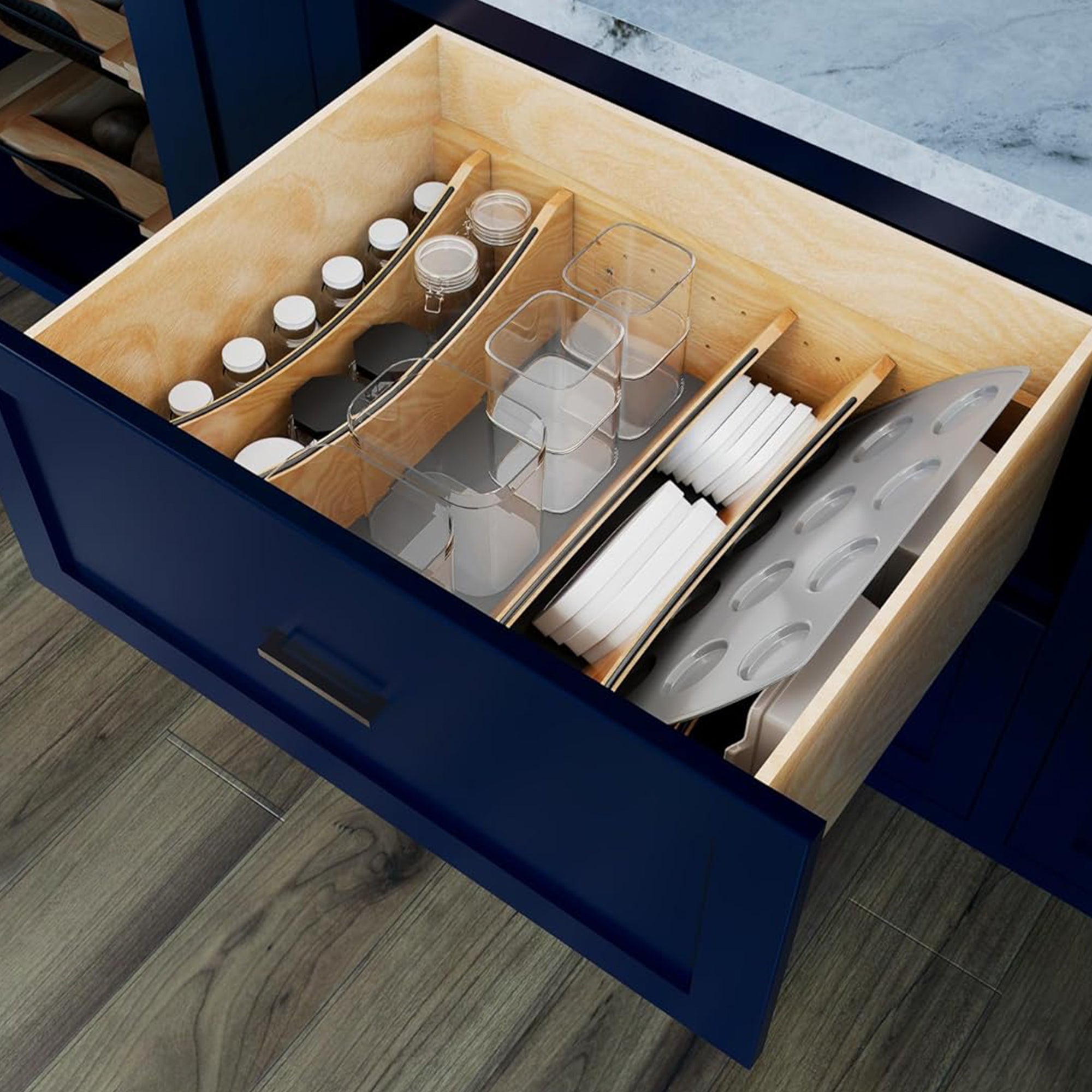 Rev-A-Shelf Deep Drawer Divider Insert for 27”-30” Base Cabinet Drawers