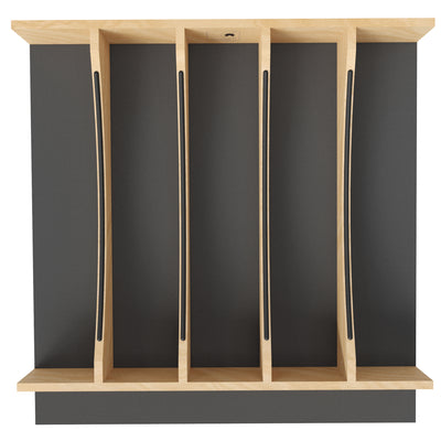 Rev-A-Shelf Utensil Insert, Black Accents, Maple, 19.25 in., 4WUTCC-24MB-1