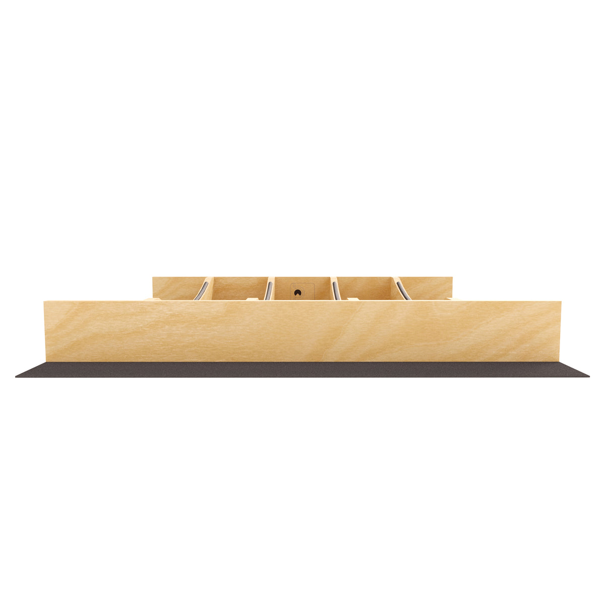 Rev-A-Shelf Utensil Insert, Black Accents, Maple, 19.25 in., 4WUTCC-24MB-1