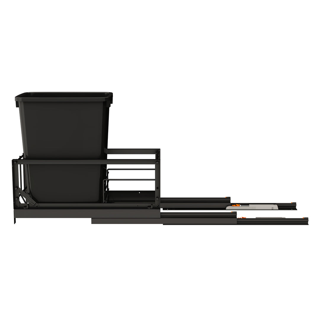 Rev-A-Shelf Single Pullout 35 qt. Kitchen Trash Can w/ Soft-Close, 5349-15DM-118