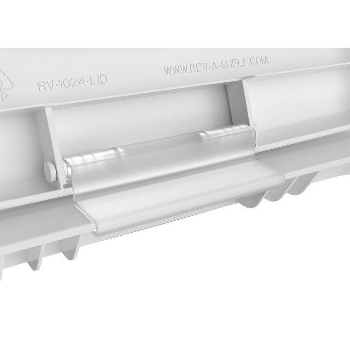 Rev-A-Shelf 27 qt. Trash Can Replacement Lid, White (Lid Only), RV-1024-LID-1-40 - VMInnovations