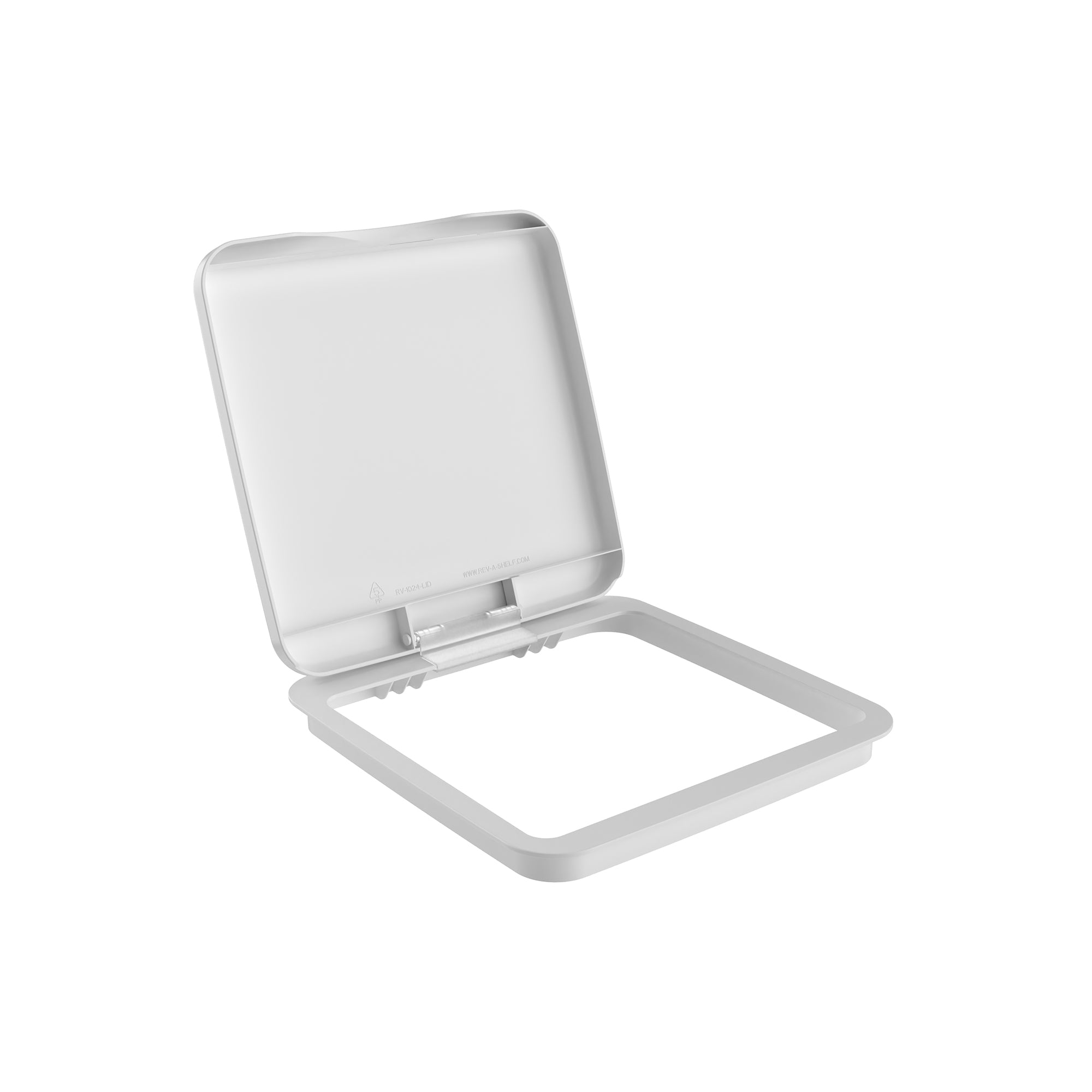 Rev-A-Shelf 27 qt. Trash Can Replacement Lid, White (Lid Only), RV-1024-LID-1