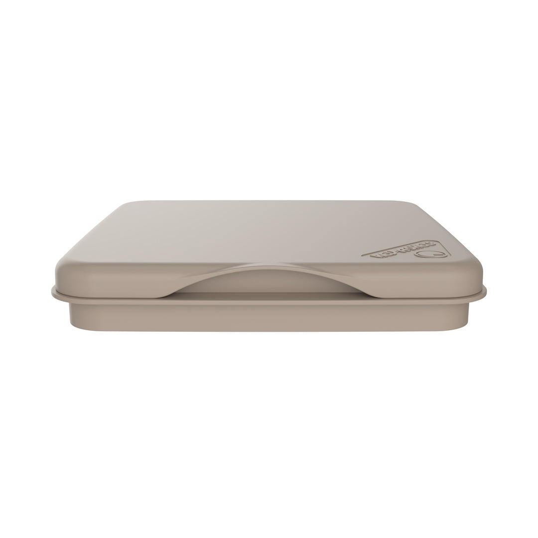 Rev-A-Shelf 27 qt. Trash Can Replacement Lid, Champagne, RV-1024-LID-12-1-40 - VMInnovations