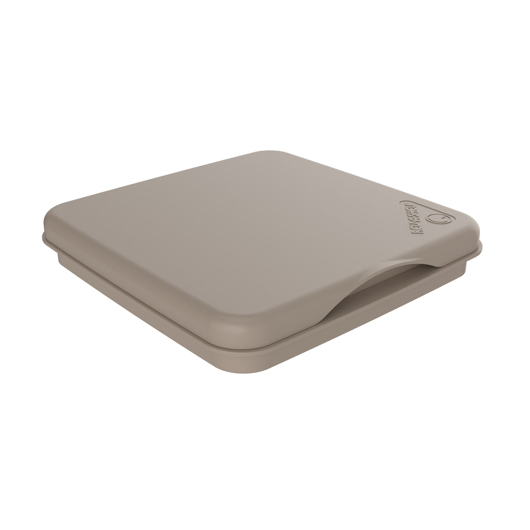 Rev-A-Shelf 27 qt. Trash Can Replacement Lid, Champagne, RV-1024-LID-12-1-40 - VMInnovations