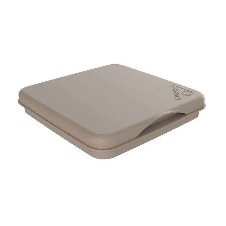 Rev-A-Shelf 27 qt. Trash Can Replacement Lid, Champagne, RV-1024-LID-12-1-40 - VMInnovations
