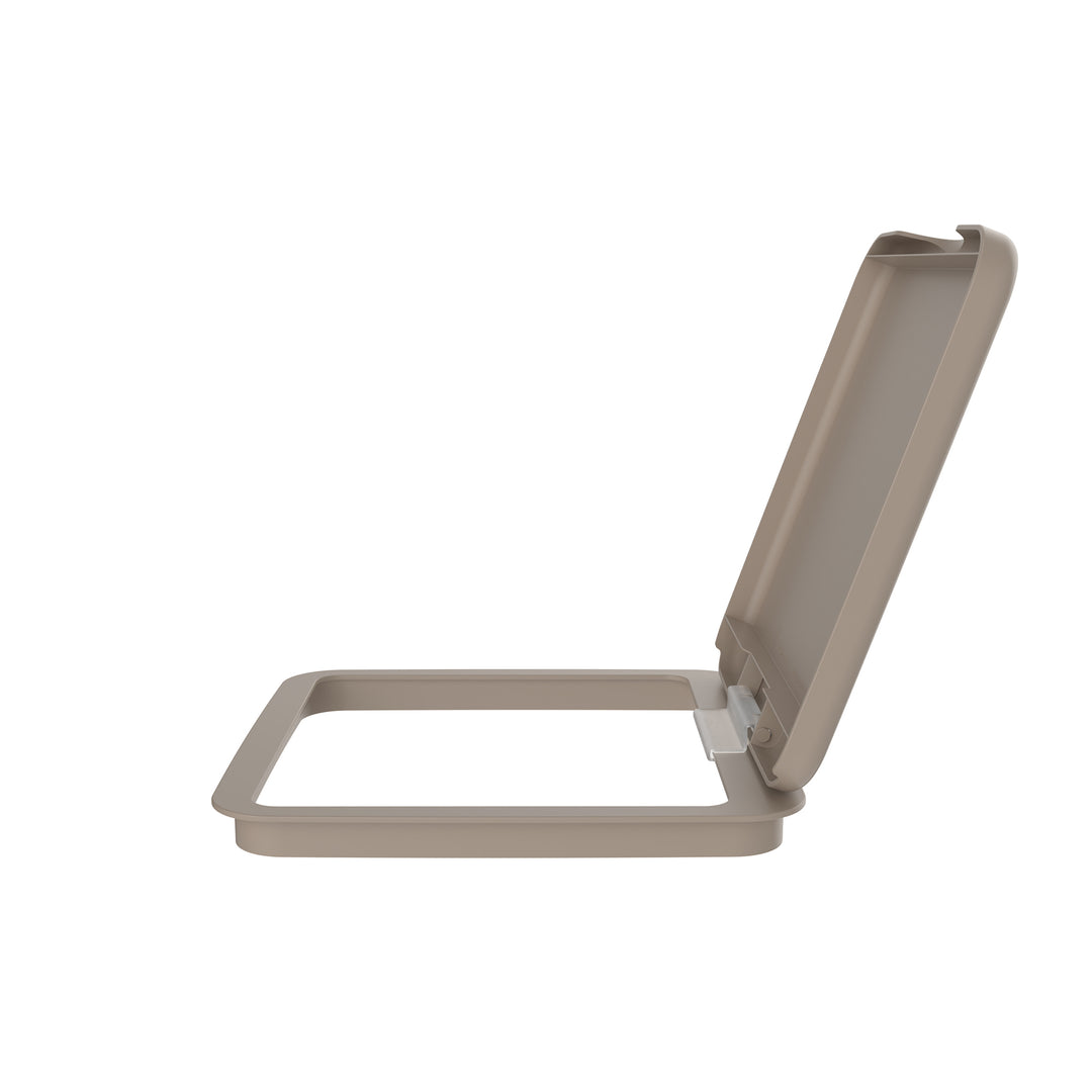 Rev-A-Shelf 27 qt. Trash Can Replacement Lid, Champagne, RV-1024-LID-12-1-40 - VMInnovations