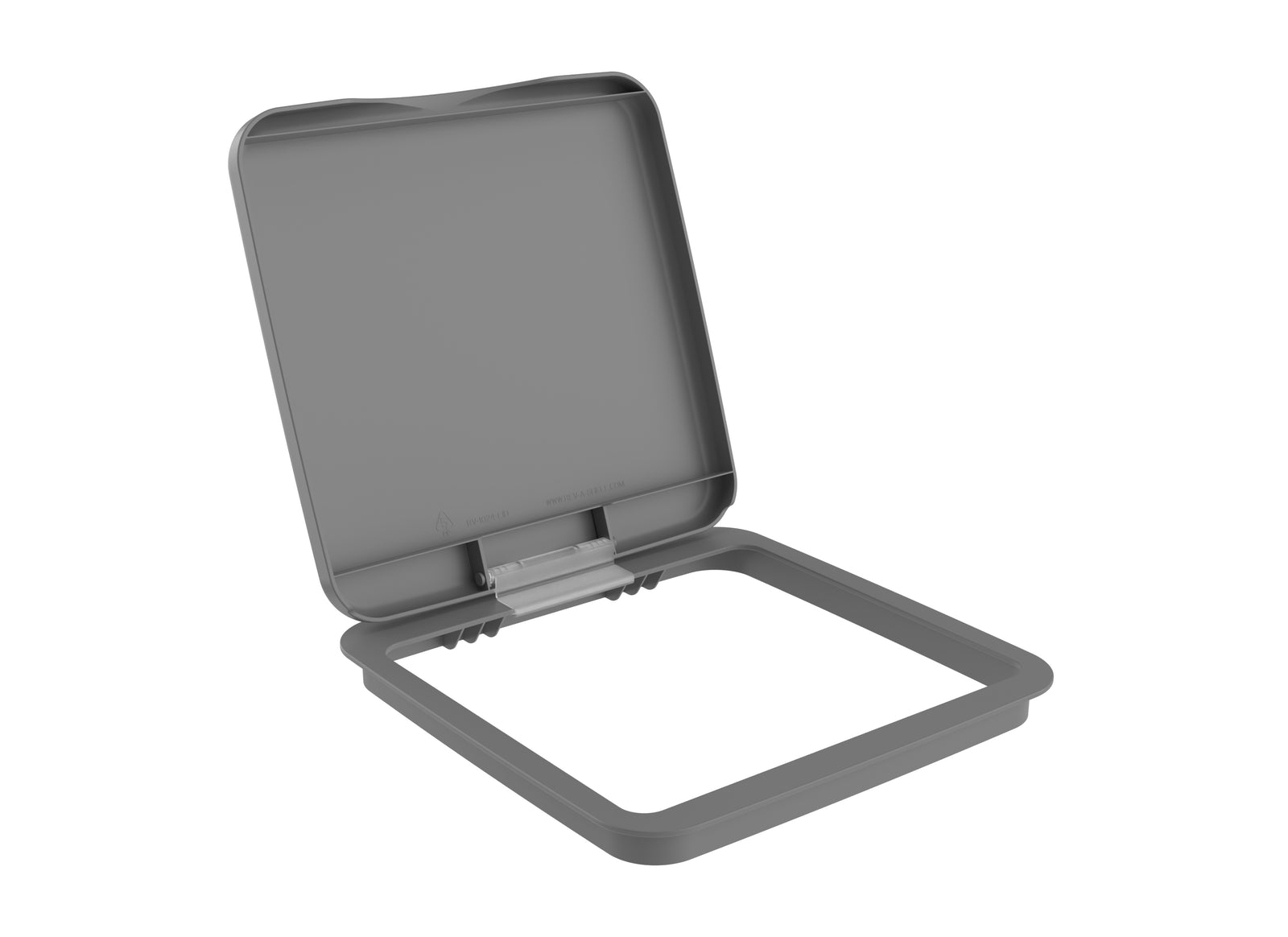 Rev-A-Shelf 27 qt. Trash Can Replacement Lid, Gray, RV-1024-LID-14-1-40 - VMInnovations