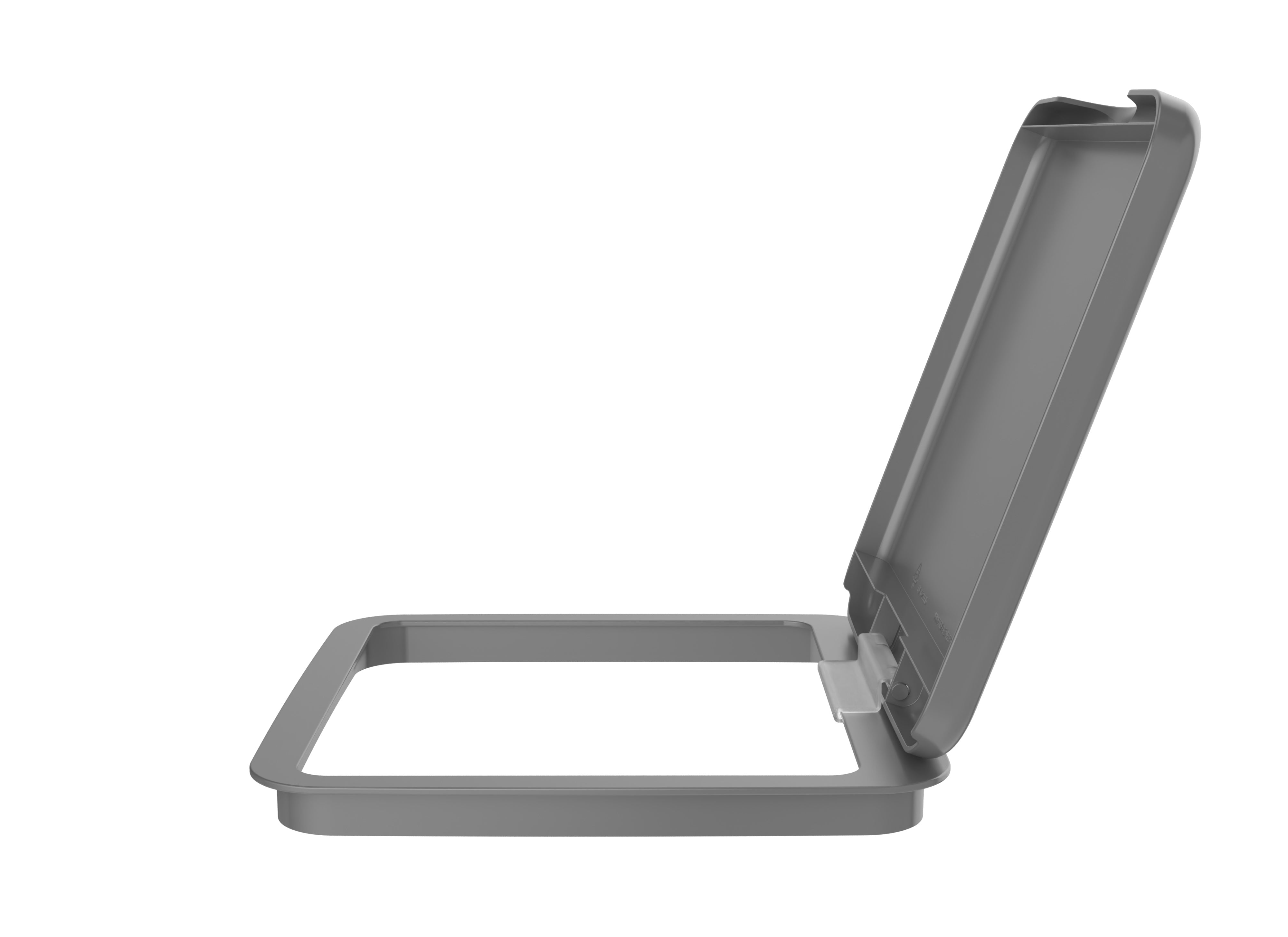 Rev-A-Shelf 27 qt. Trash Can Replacement Lid, Silver, RV-1024-LID-17-1-40 - VMInnovations