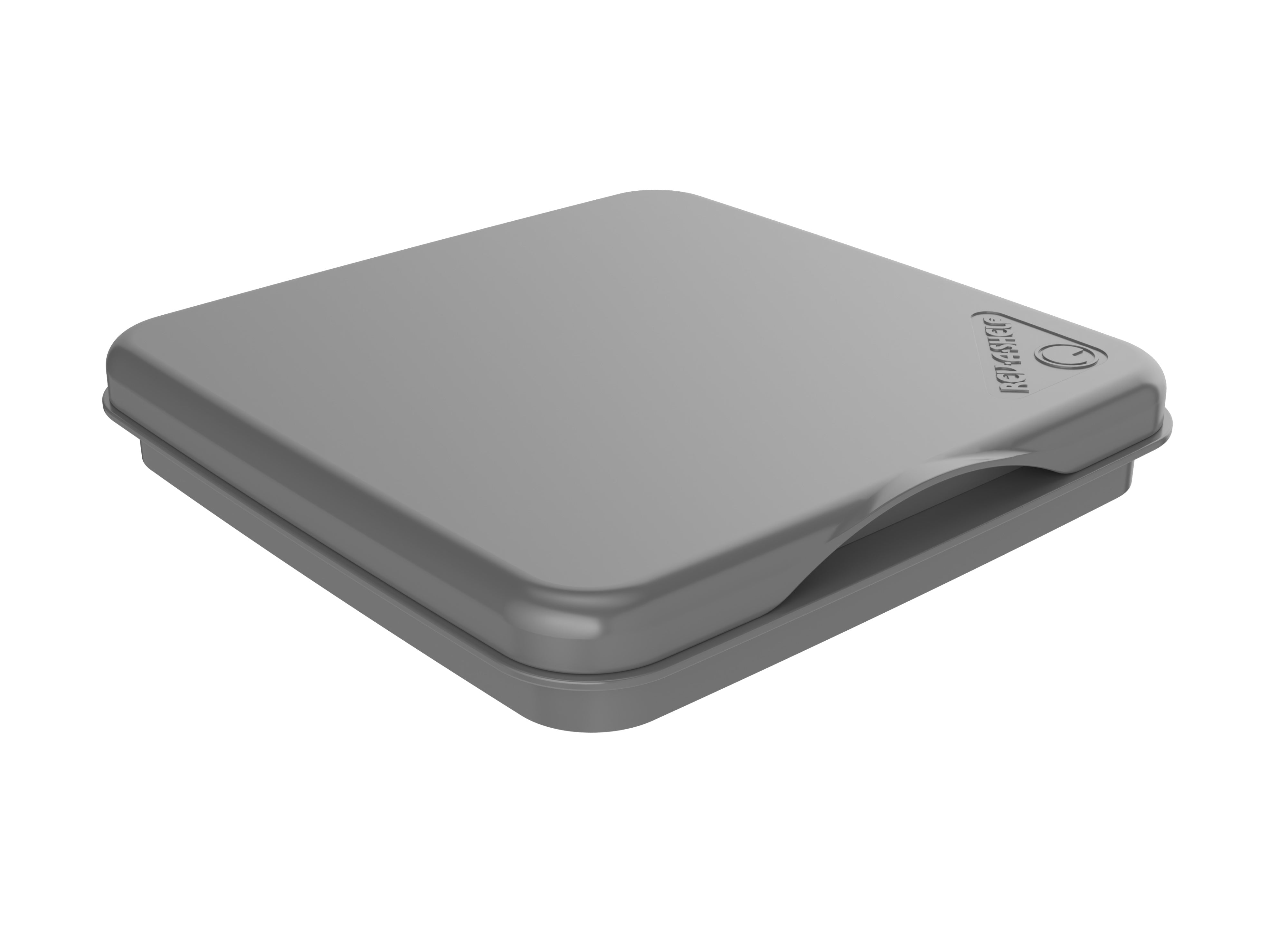 Rev-A-Shelf 27 qt. Trash Can Replacement Lid, Silver, RV-1024-LID-17-1-40 - VMInnovations