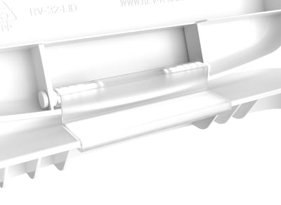 Rev-A-Shelf 32 qt. Trash Can Replacement Lid, White (Lid Only), RV-32-LID-1-40