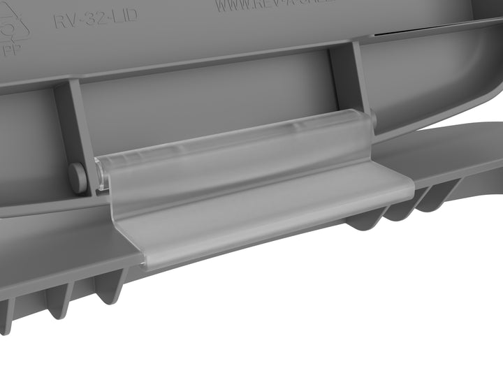 Rev-A-Shelf 32 qt. Trash Can Replacement Lid, Gray (Lid Only), RV-32-LID-14-1-40 - VMInnovations