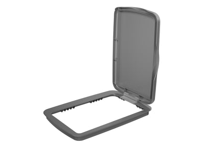 Rev-A-Shelf 32 qt. Trash Can Replacement Lid, Silver, RV-32-LID-17-1-40 - VMInnovations
