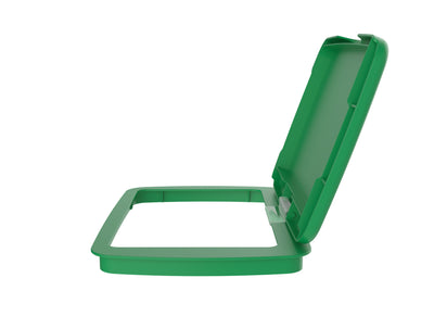 Rev-A-Shelf 32 qt. Trash Can Replacement Lid, Green (Lid Only), RV-32-LID-G-1-40 - VMInnovations