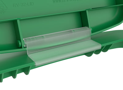 Rev-A-Shelf 32 qt. Trash Can Replacement Lid, Green (Lid Only), RV-32-LID-G-1-40 - VMInnovations