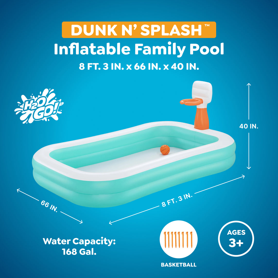 H2OGO! Inflatable Family Dunk'n Splash 8'3