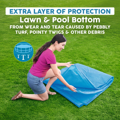 Bestway Square Ground Cloth for 12' Above Ground Pool & Hot Tub, (Open Box)