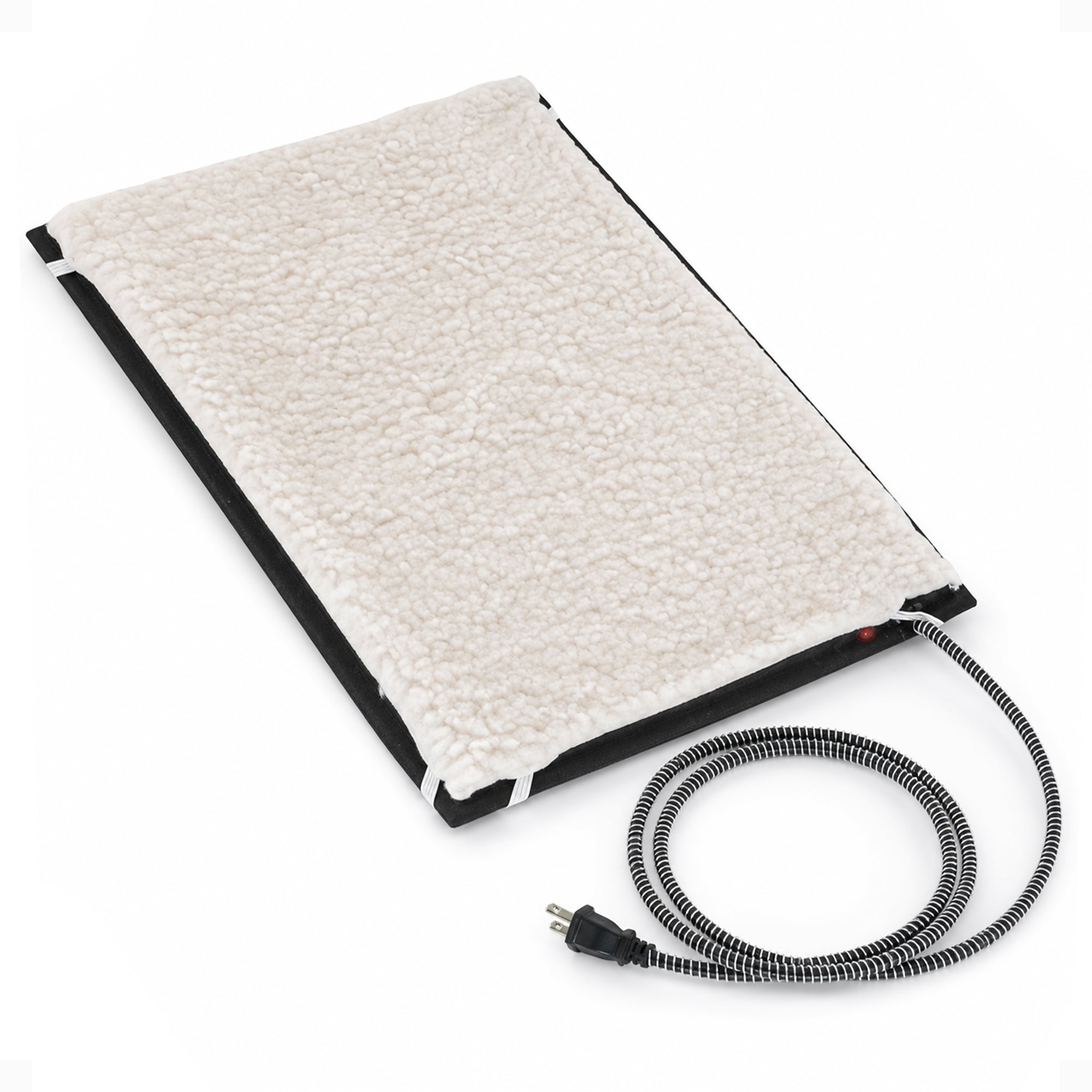 Farm Innovators HM-60S Small Plastic Heated Pet Mat with Fleece Cover, 60 Watt - VMInnovations
