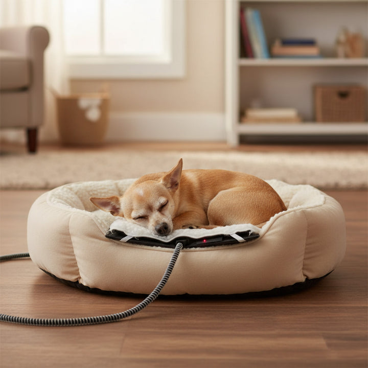 Farm Innovators HM-60S Small Plastic Heated Pet Mat with Fleece Cover, 60 Watt