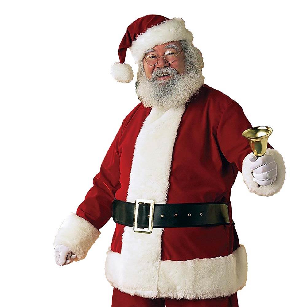 Rubies Costume Adult Mens Velvet Santa Claus Christmas Suit | X-Large (Open Box)