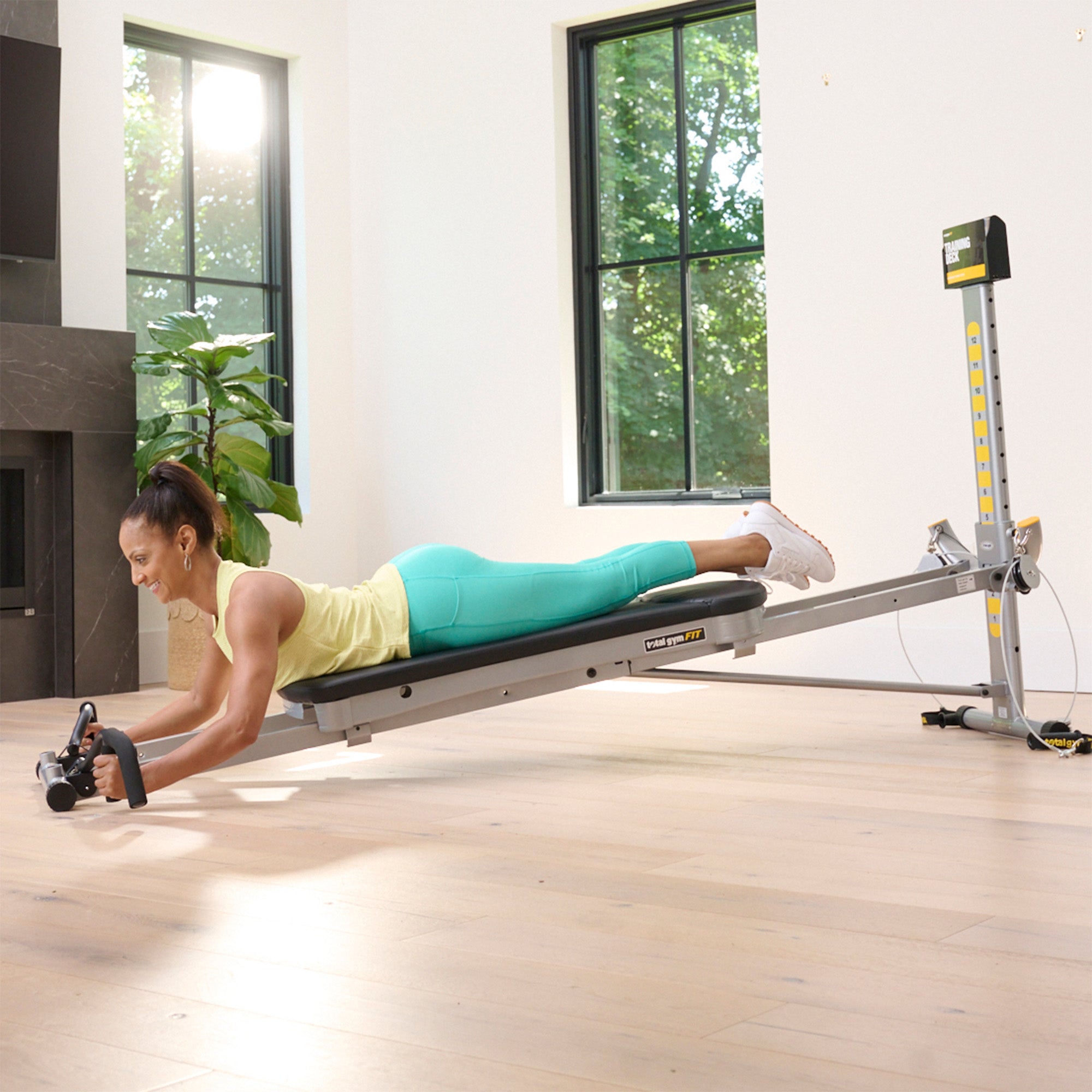 Total Gym Tri-Grip Shaper Bars with Vertical, Narrow, and Wide Grip Positions - VMInnovations