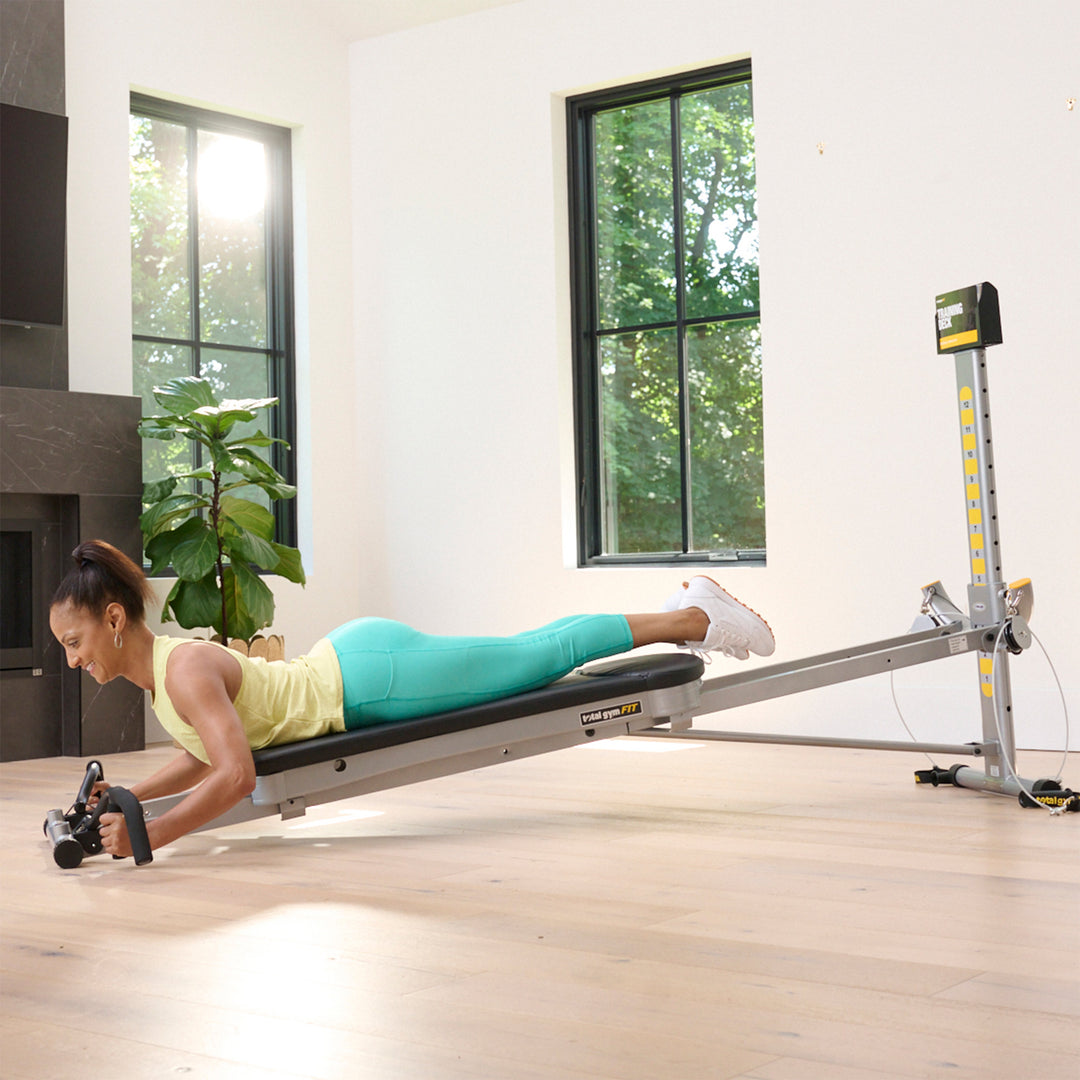 Total Gym Tri-Grip Shaper Bars with Vertical, Narrow, and Wide Grip Positions