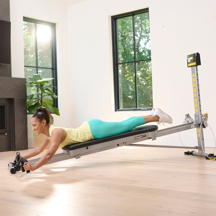 Total Gym Tri-Grip Shaper Bars with Vertical, Narrow, and Wide Grip Positions